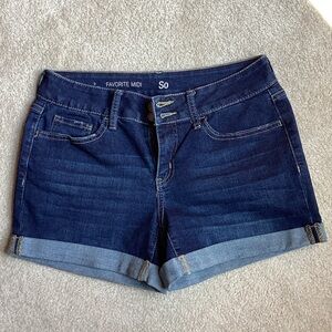 SO Blue Jean Shorts with Rolled Hems